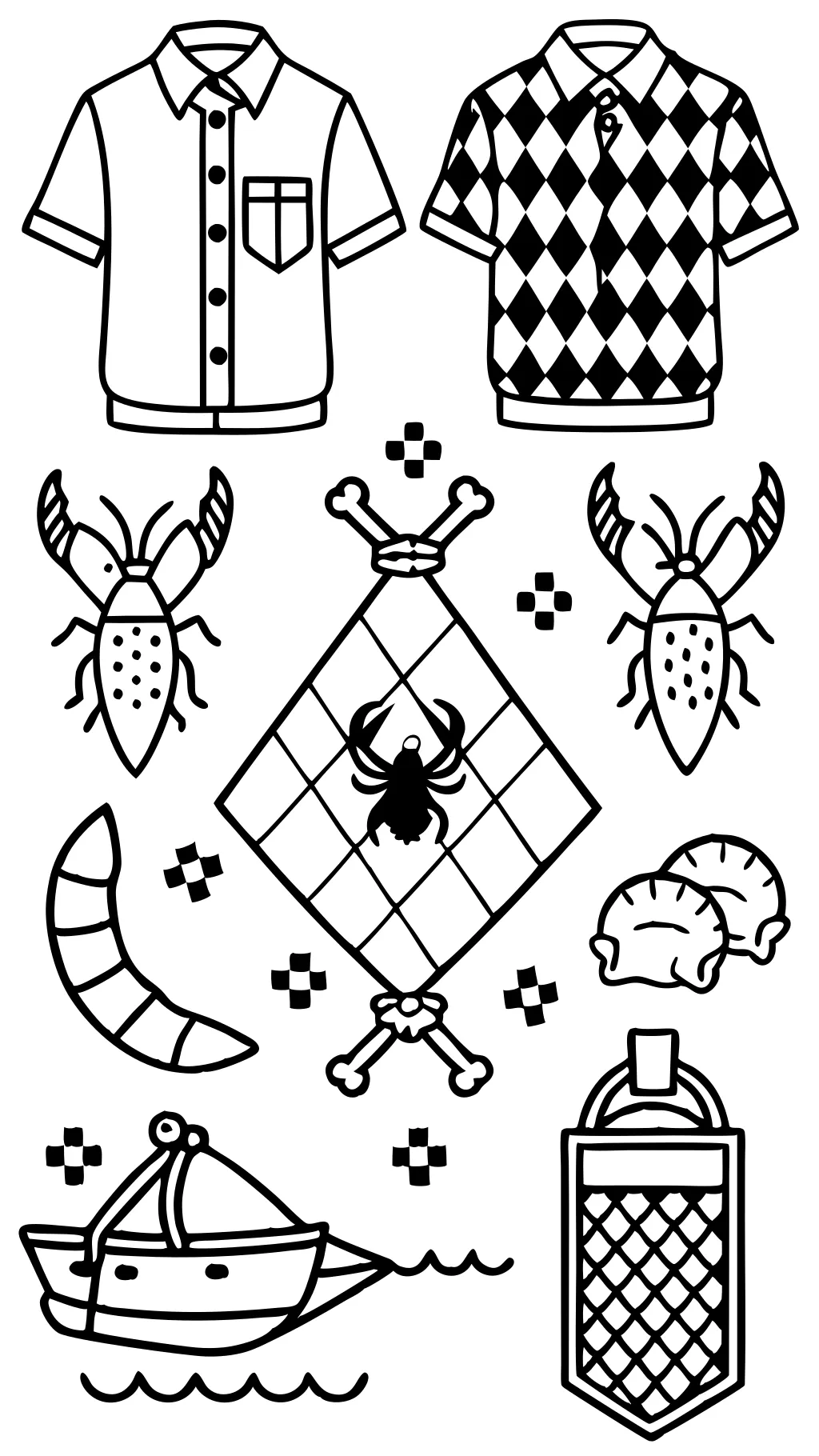 preppy coloring pages